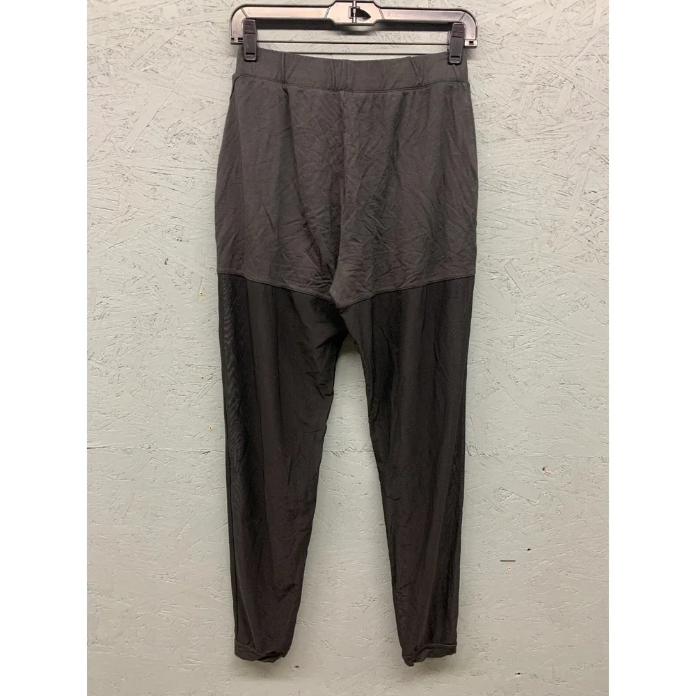 Alo Yoga Mesh Panel Colorblock Pants Womens Size 26 Black Athletic Jogger Gym